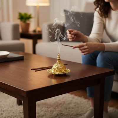 Porte encens | Élégant Support Relaxation - Rangement et Organisation